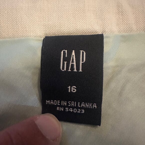 Gap plus size vintage y2k tweed skirt tan blue accent wool blend 16 - Picture 3 of 7